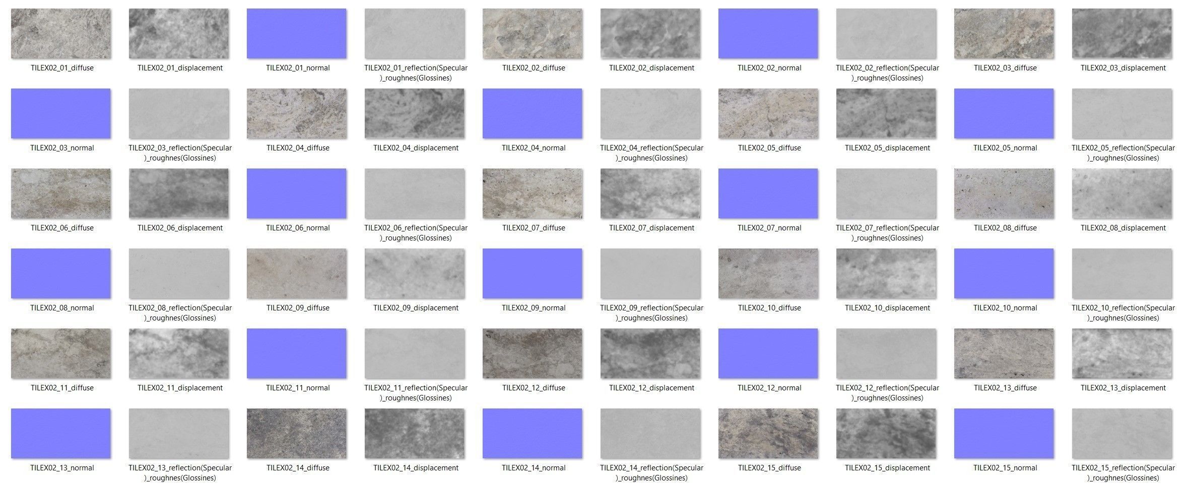 Tile Travertine 3D model_6