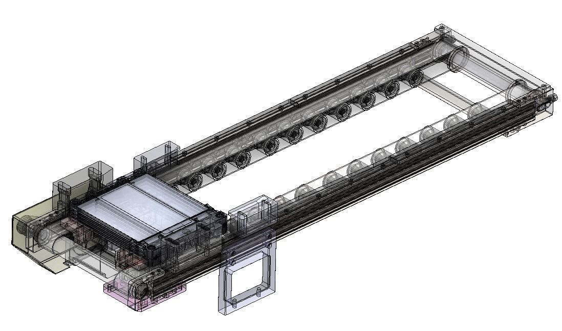 Soft pack lithium battery labeling machine 3D model_8