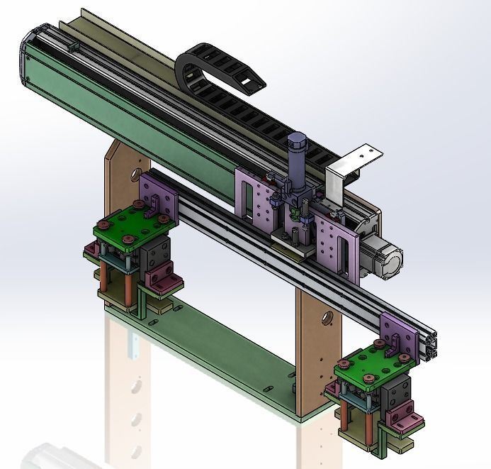 Soft pack lithium battery labeling machine 3D model_14