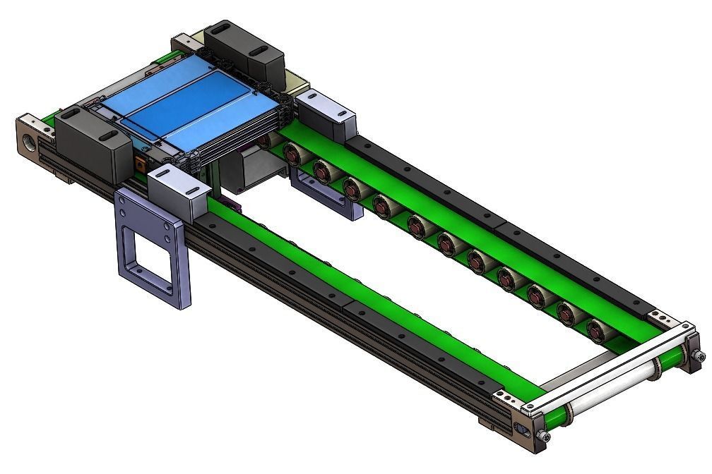 Soft pack lithium battery labeling machine 3D model_7