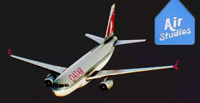 Airbus A320 Qatar Airway Airplane