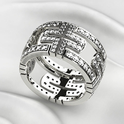 Fashion Gold Ring 3D print model