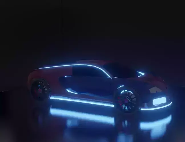 BUGHATTI VEYRON SCIFI and grass