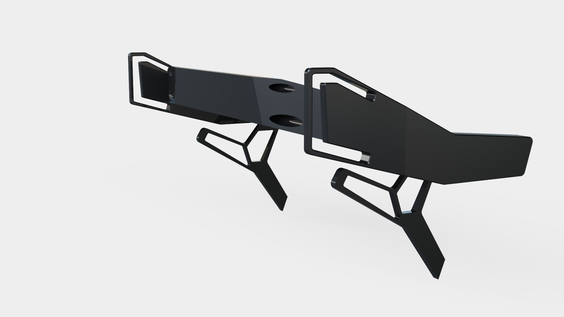 spoiler black Carbon tuning garage  3D model_3