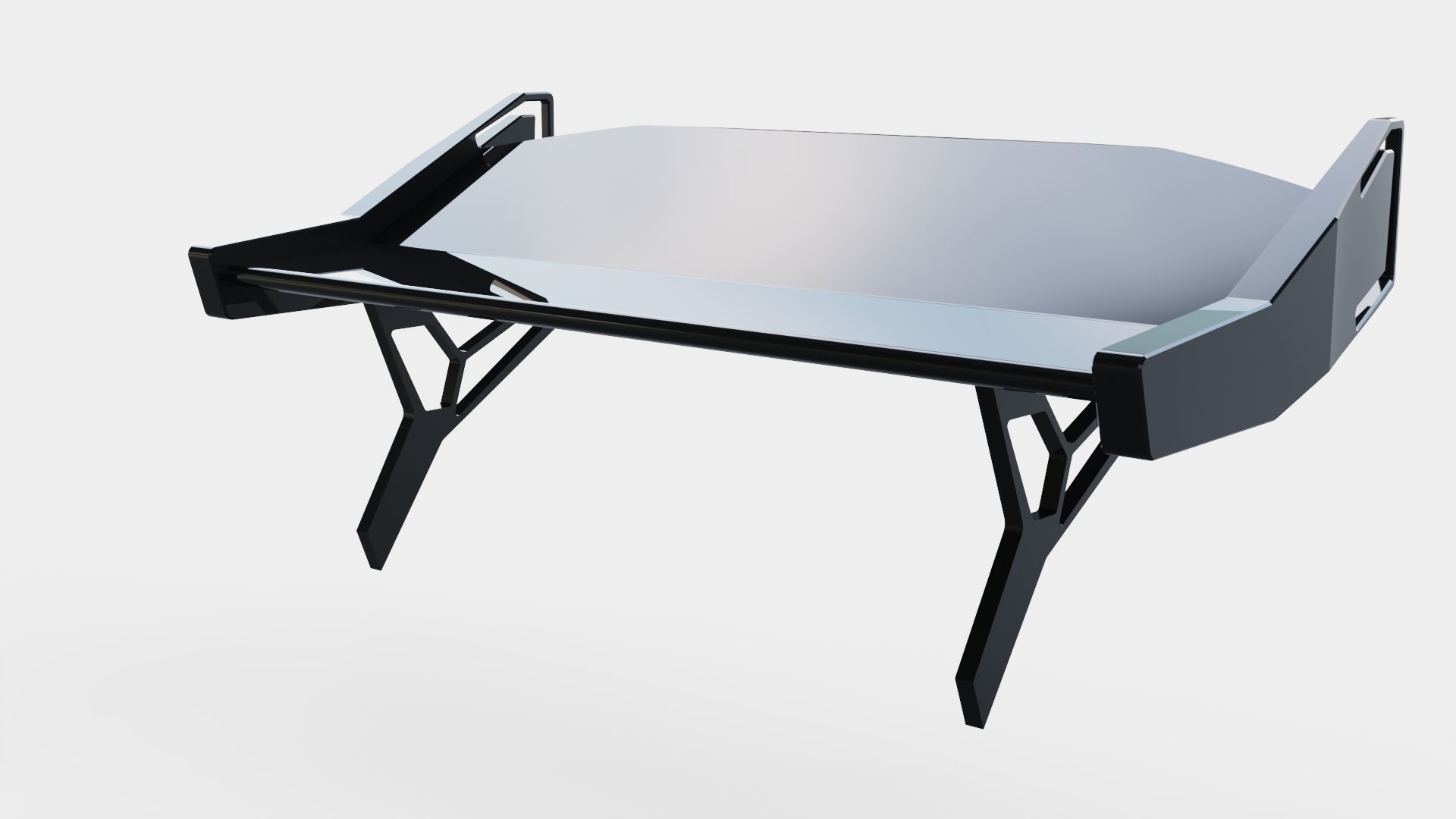 spoiler black Carbon tuning garage  3D model_1