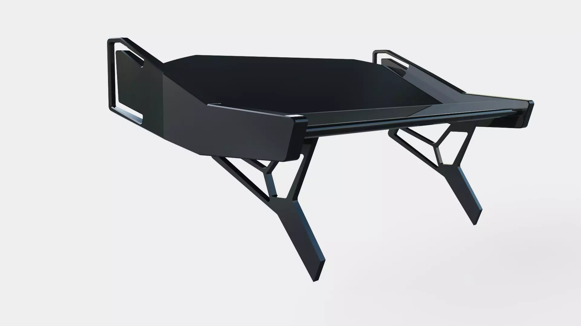 spoiler black Carbon tuning garage  3D model_0