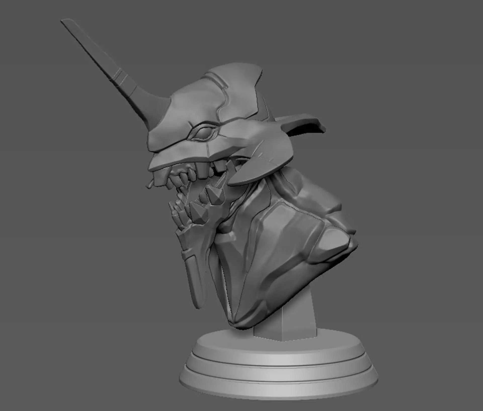 Evangelion EVA01 Bust  3D print model_0