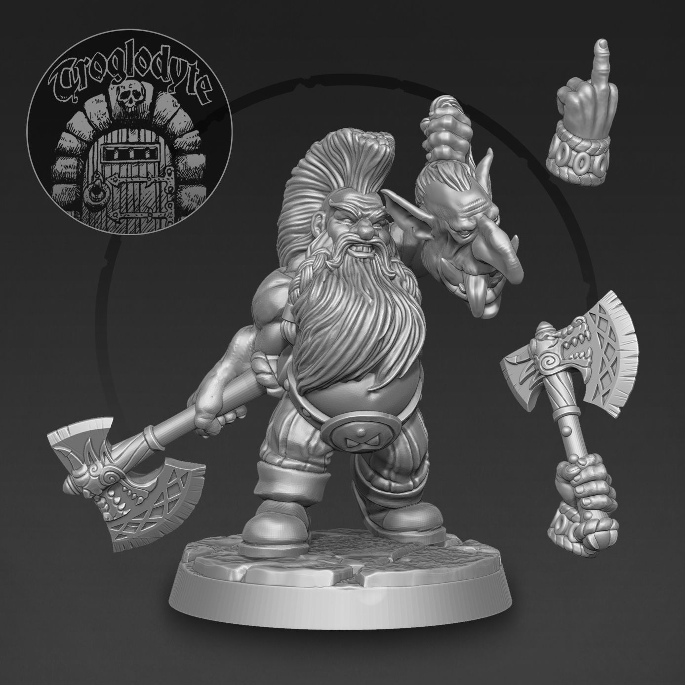 Dwarf Gang 3D print model_5