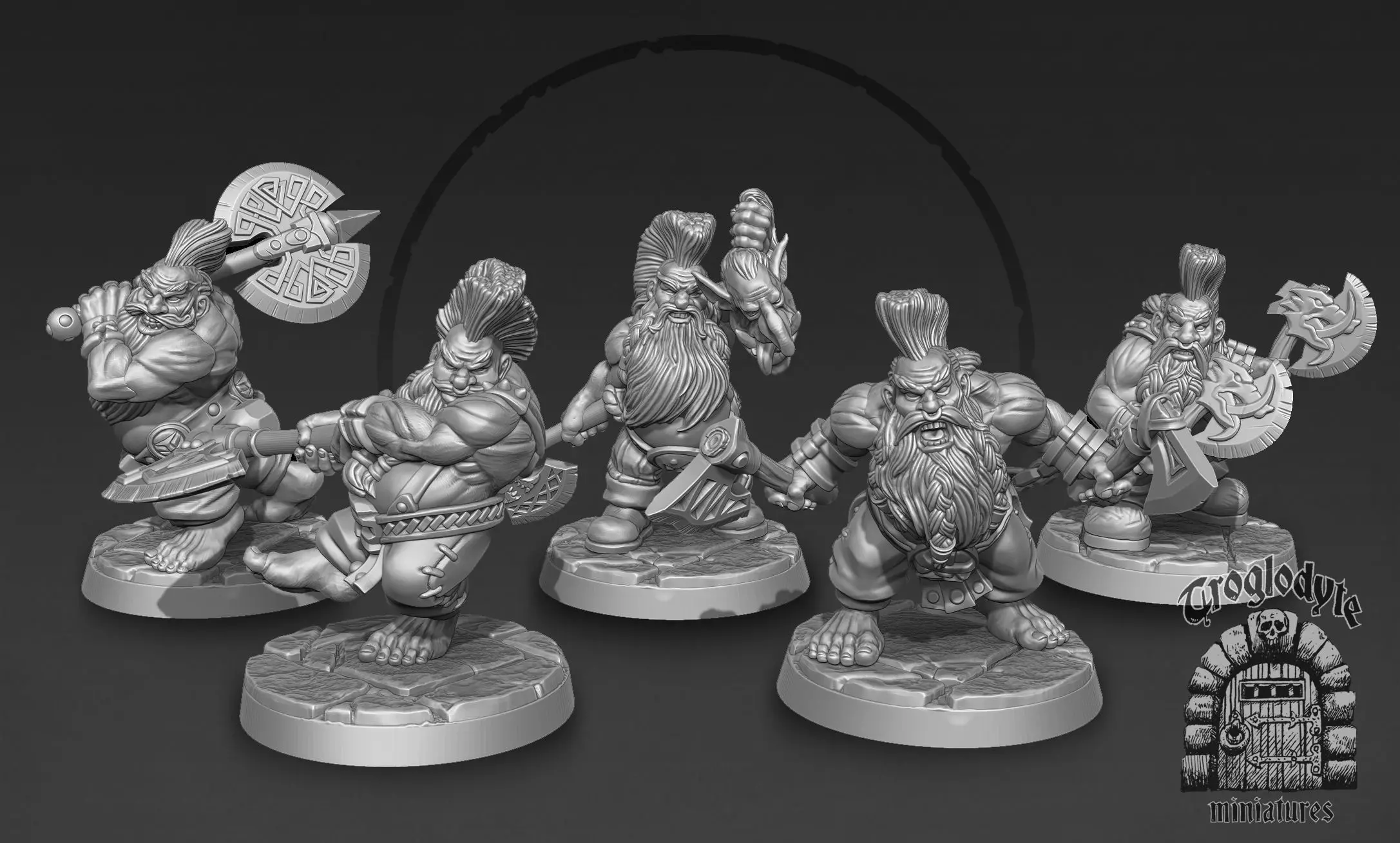 Dwarf Gang 3D print model_0