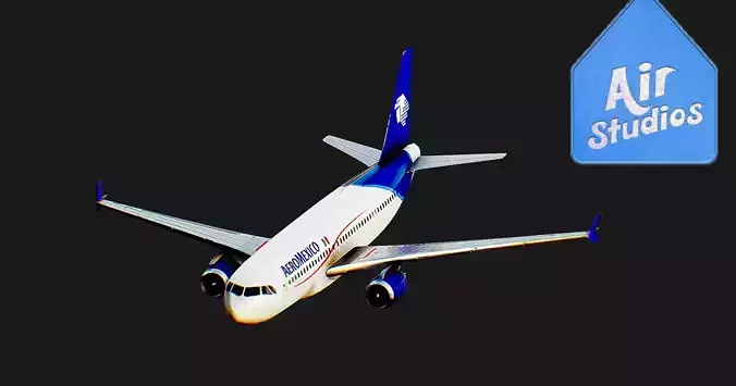 Airbus A320 AeroMexico Airplane