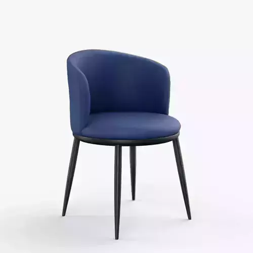 Eisner Guest Chair blue finish