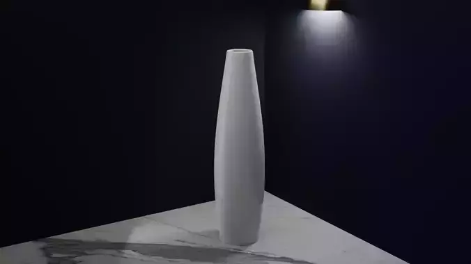 Ceramic White Vase 2