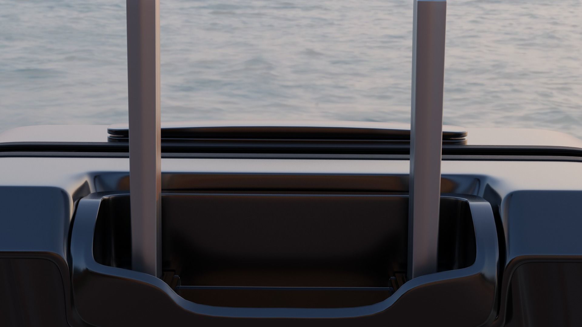 suitcase on wheels 3D model_3