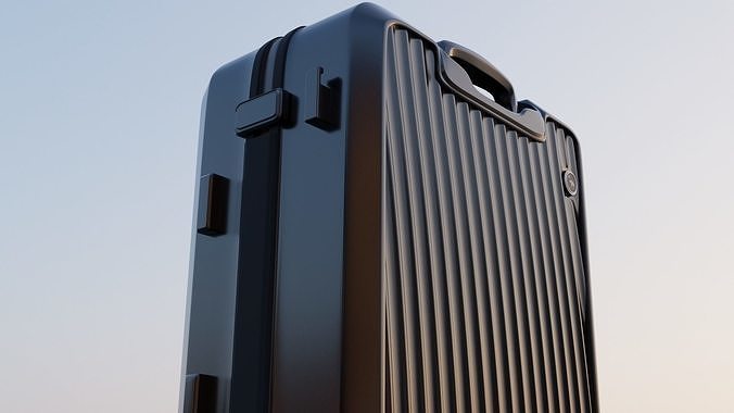 suitcase on wheels 3D model