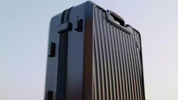 suitcase on wheels 3D model