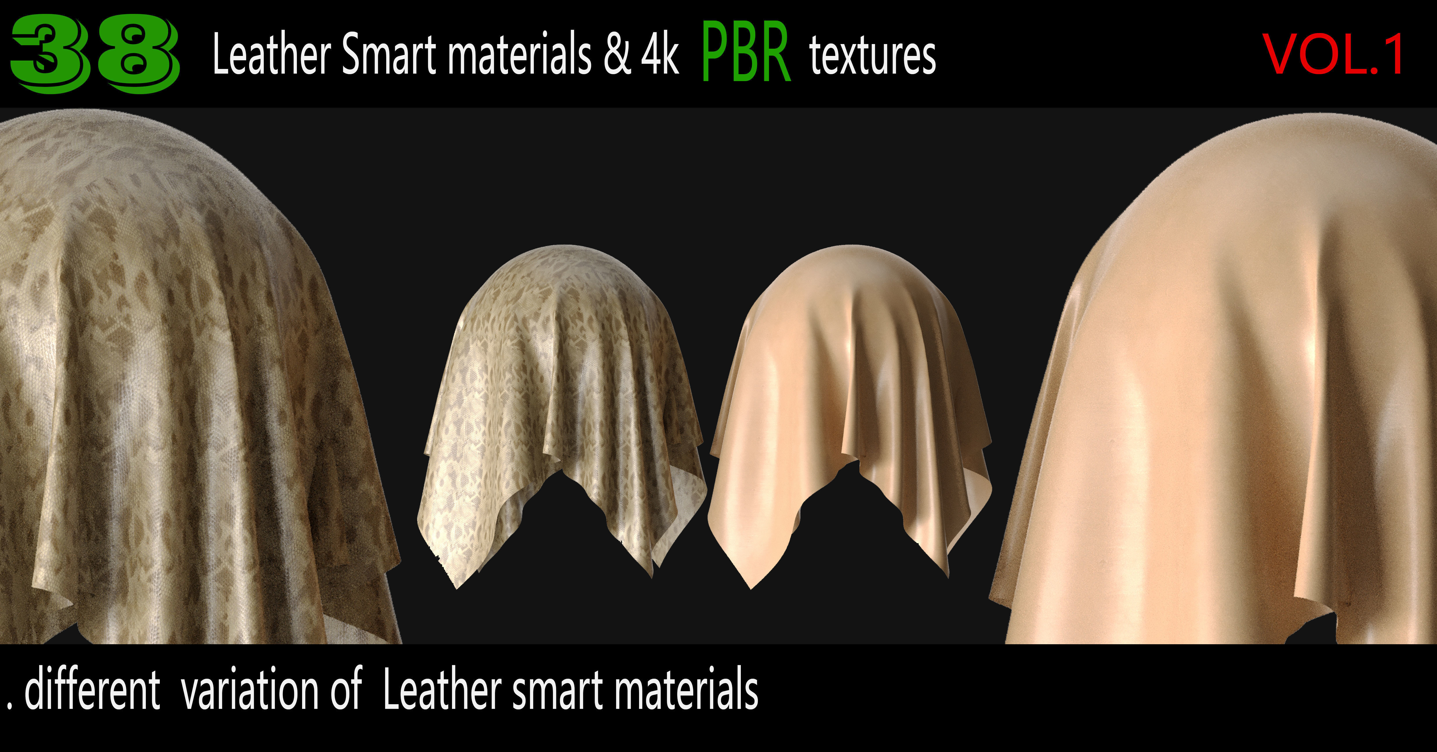 38 High Quality Leather Smart Materials 4K PBR Texture Texture_2