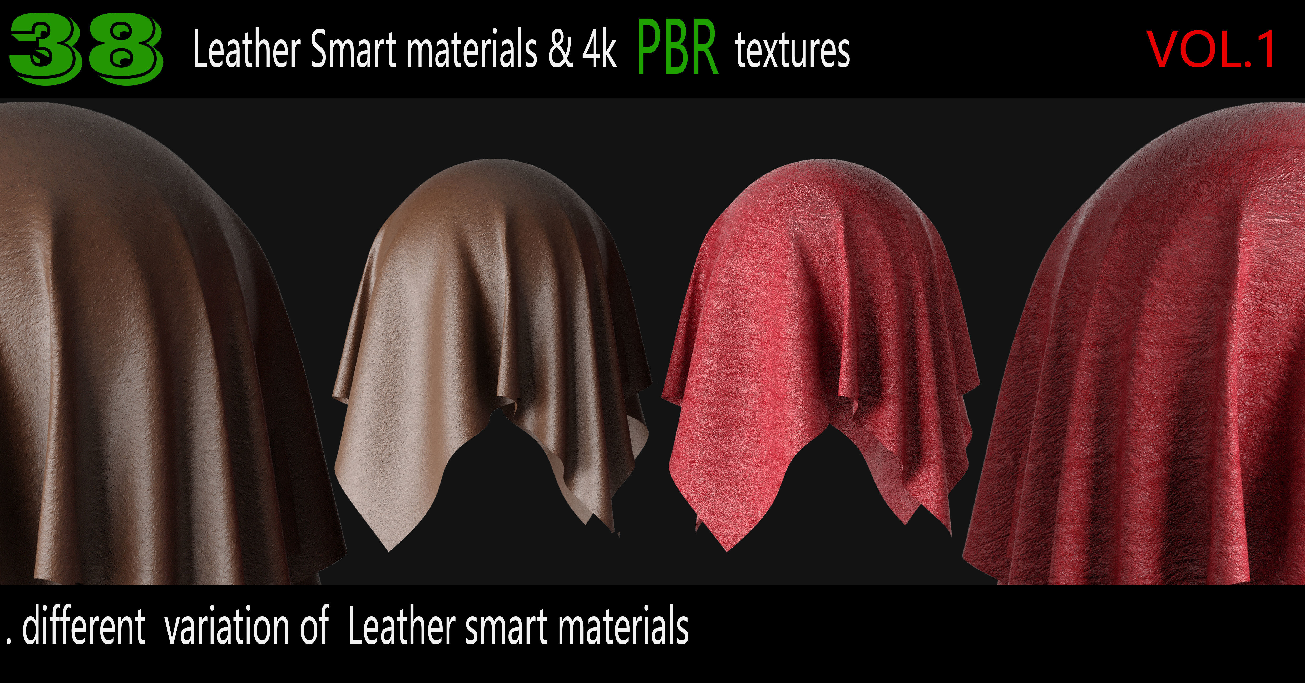 38 High Quality Leather Smart Materials 4K PBR Texture Texture_4