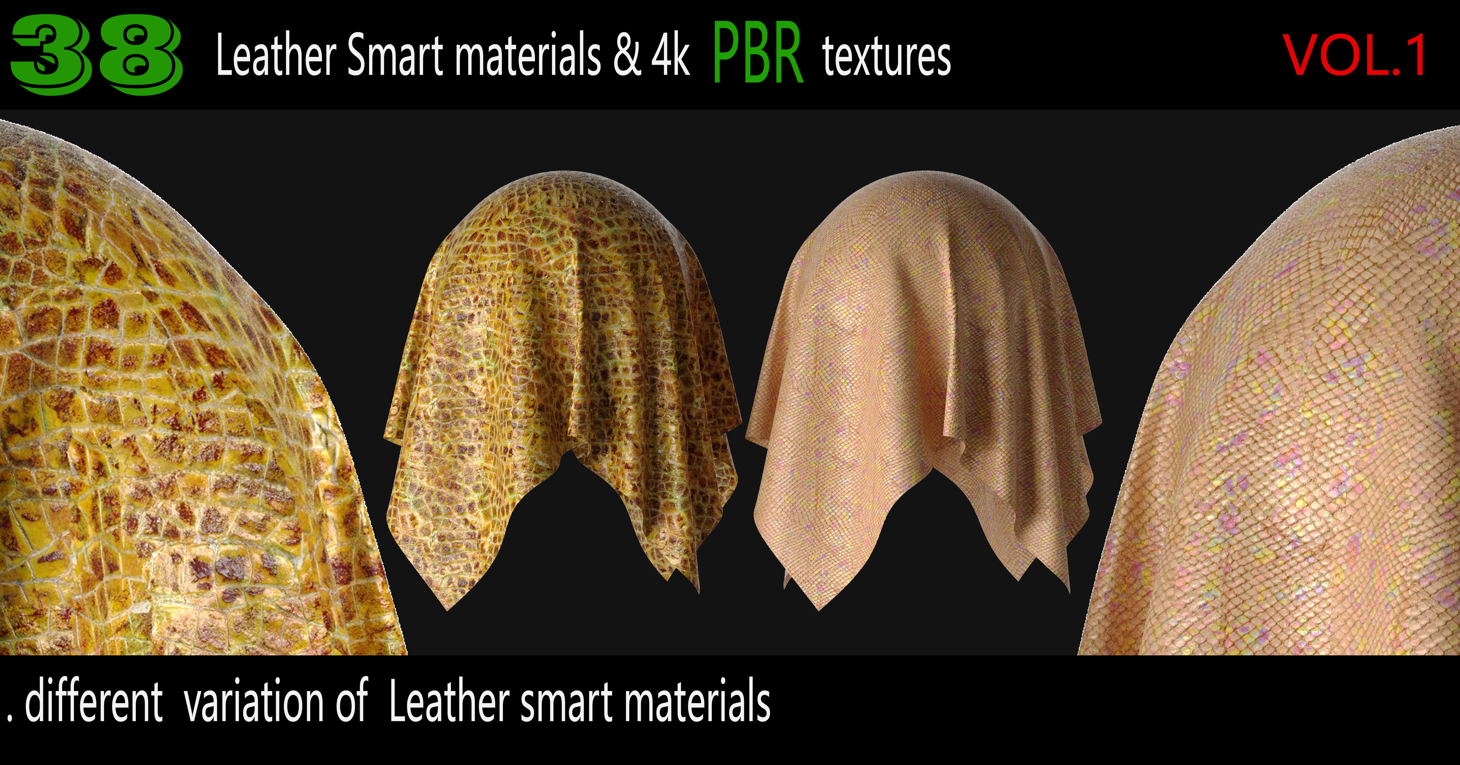38 High Quality Leather Smart Materials 4K PBR Texture Texture_10