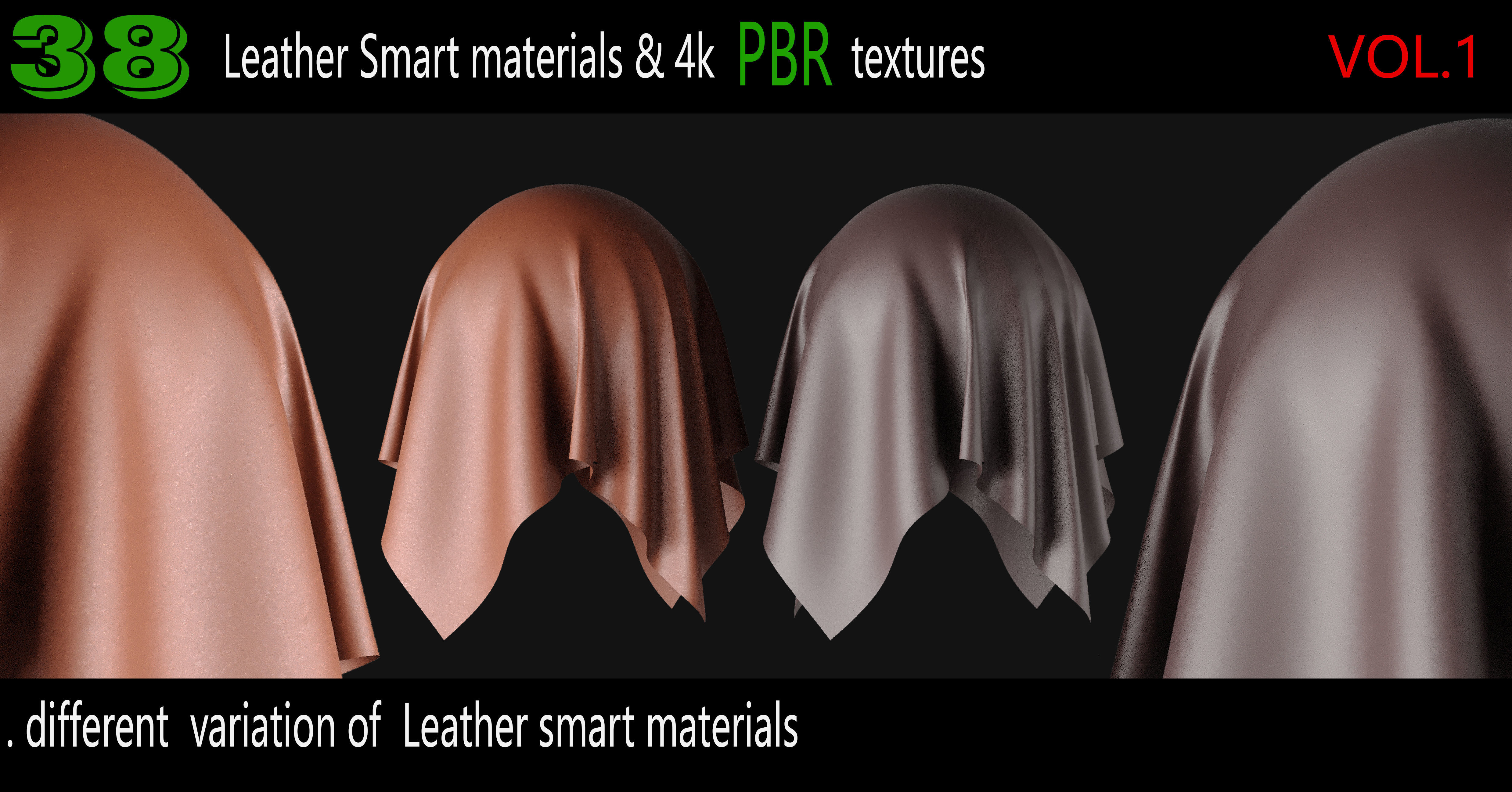 38 High Quality Leather Smart Materials 4K PBR Texture Texture_5
