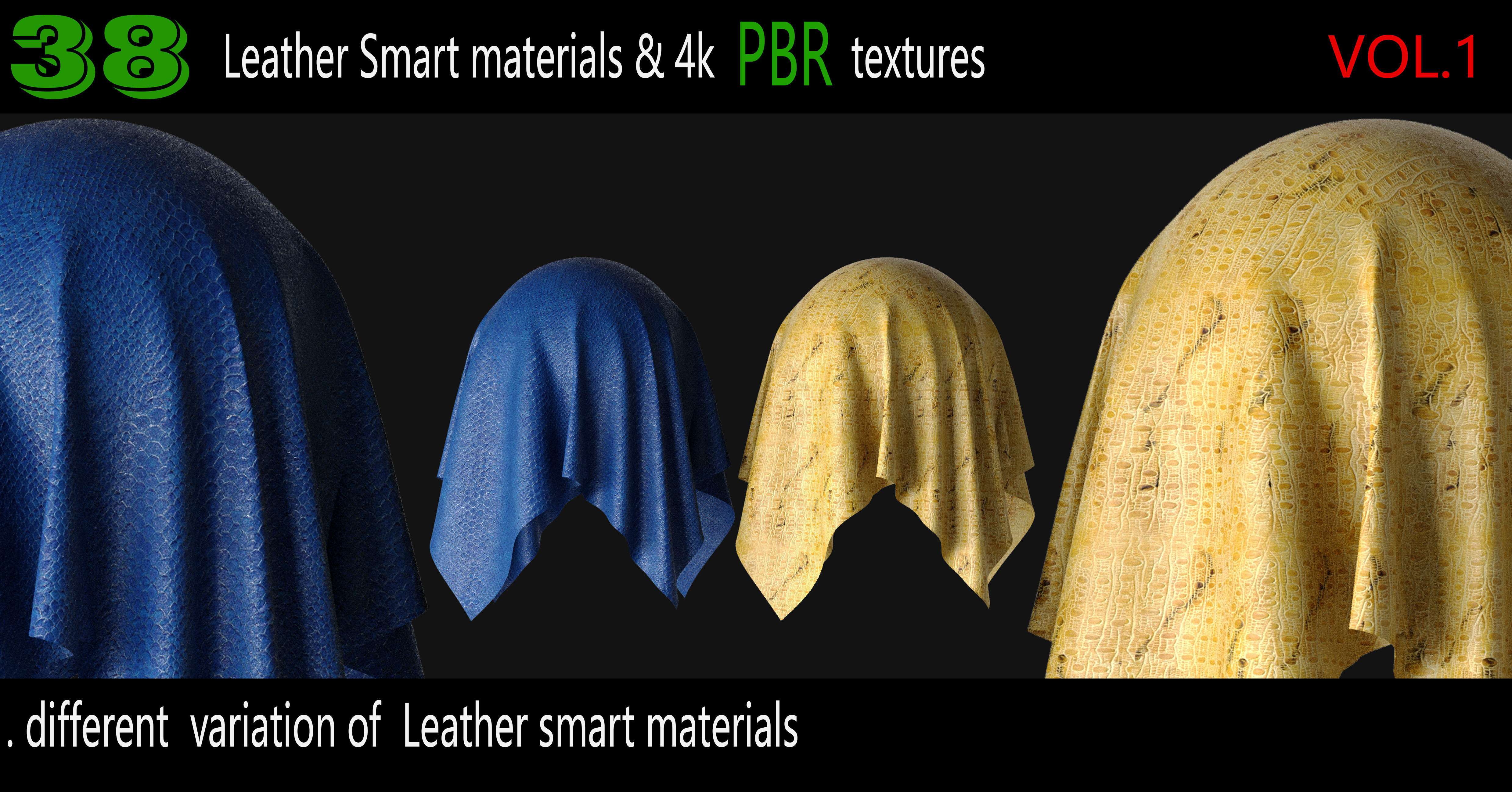 38 High Quality Leather Smart Materials 4K PBR Texture Texture_11