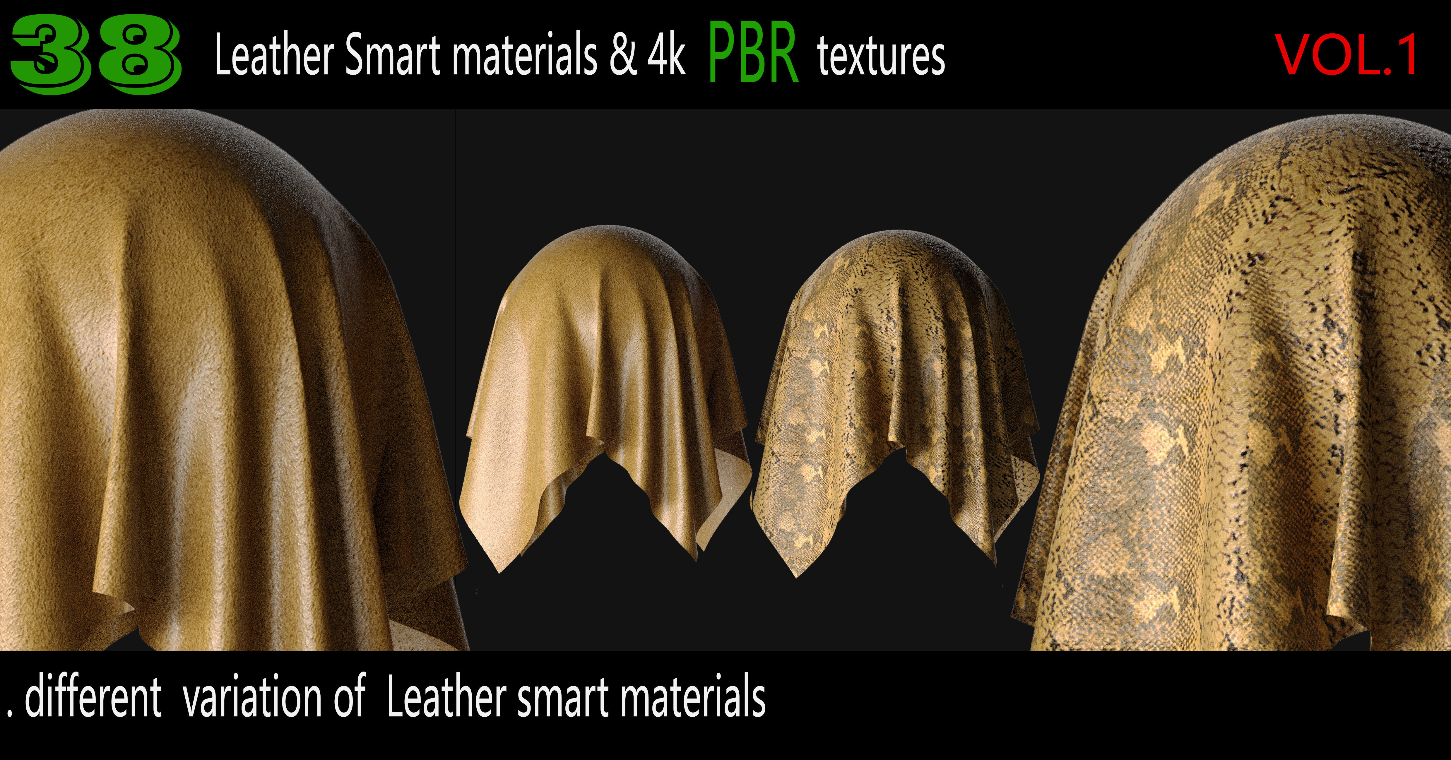 38 High Quality Leather Smart Materials 4K PBR Texture Texture_12