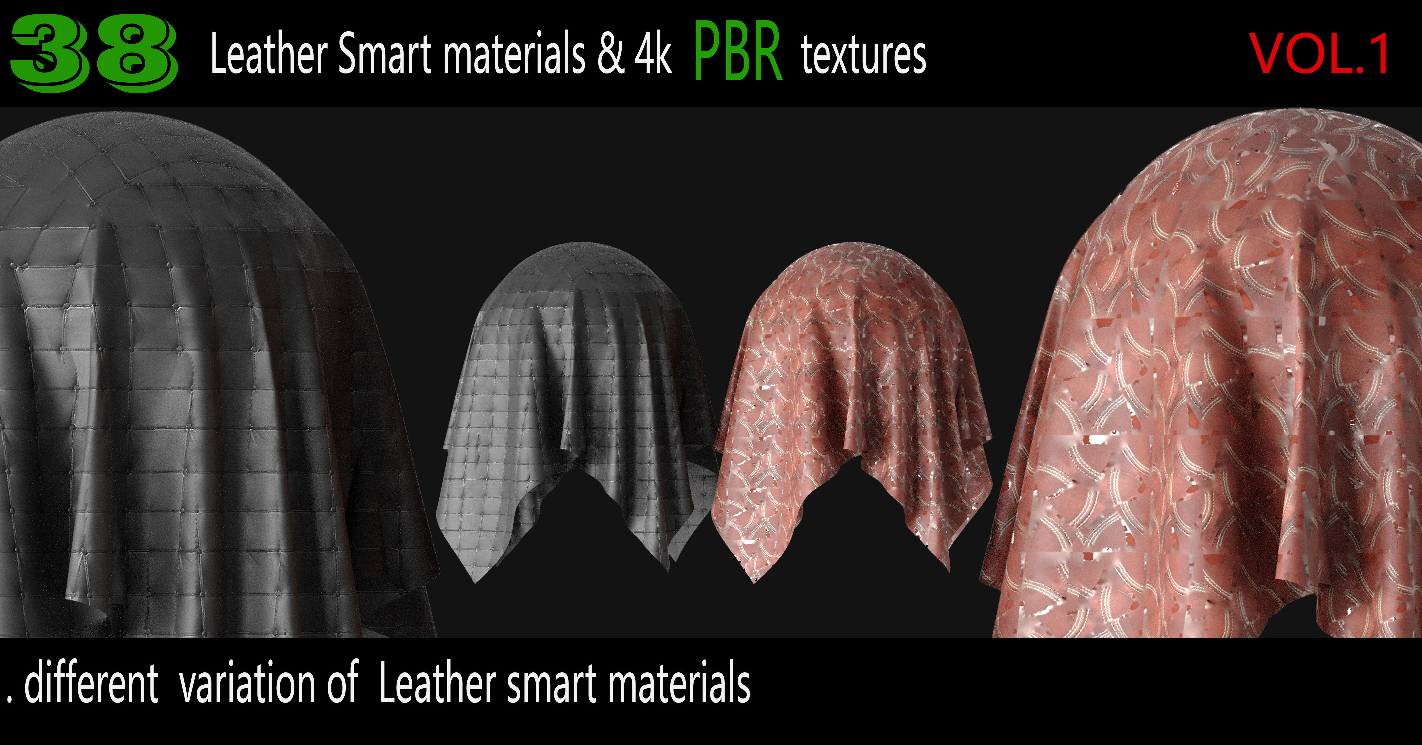 38 High Quality Leather Smart Materials 4K PBR Texture Texture_6