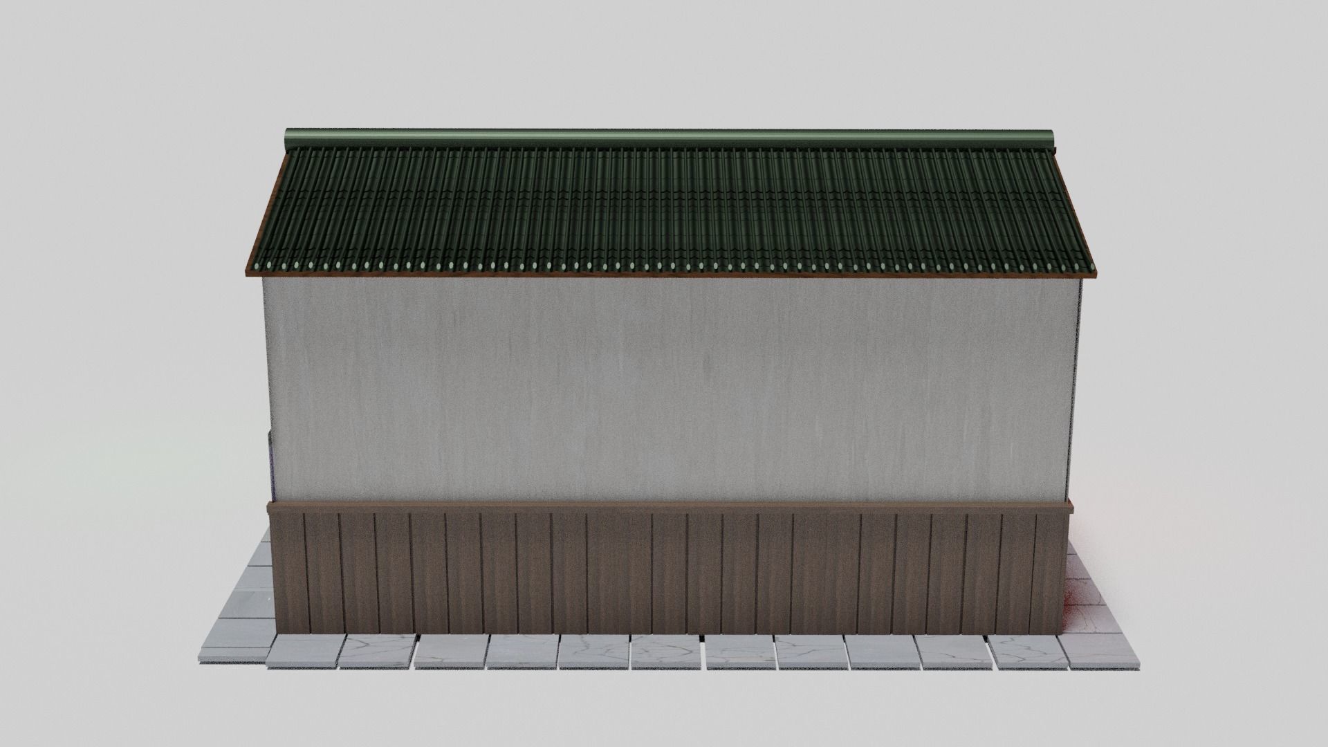 Japanese house Free low-poly 3D model_15