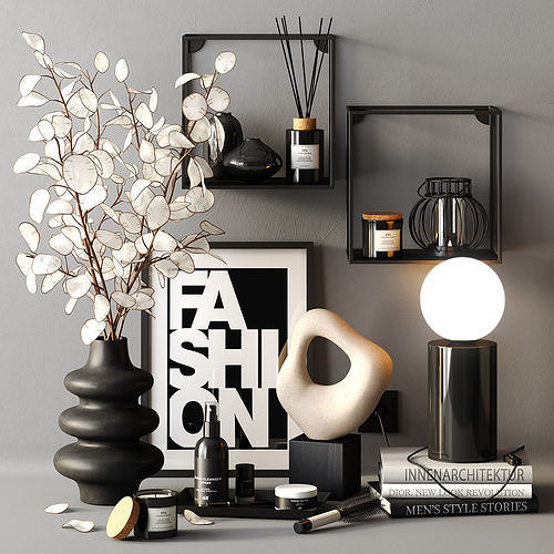 Decor set LUNARIA 2 3D model