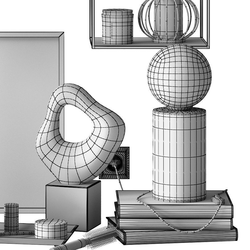 Decor set LUNARIA 2 3D model_8