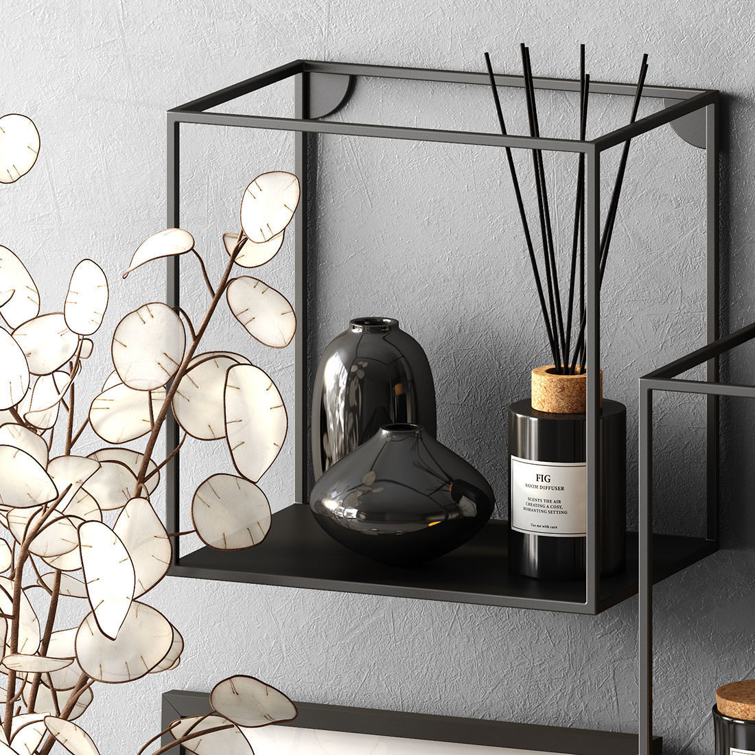 Decor set LUNARIA 2 3D model_2
