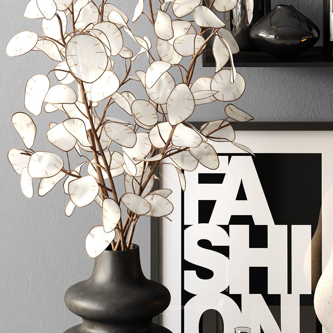Decor set LUNARIA 2 3D model_4