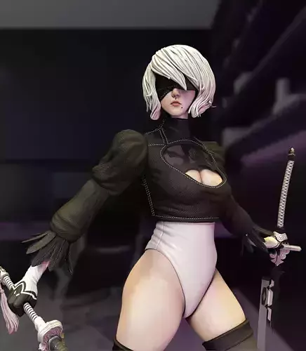 2B - Nier Automata 3D print model