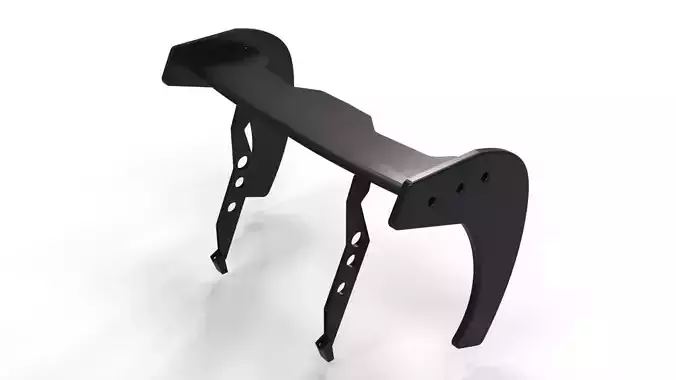 spoiler rear auto garage tuning  3D model