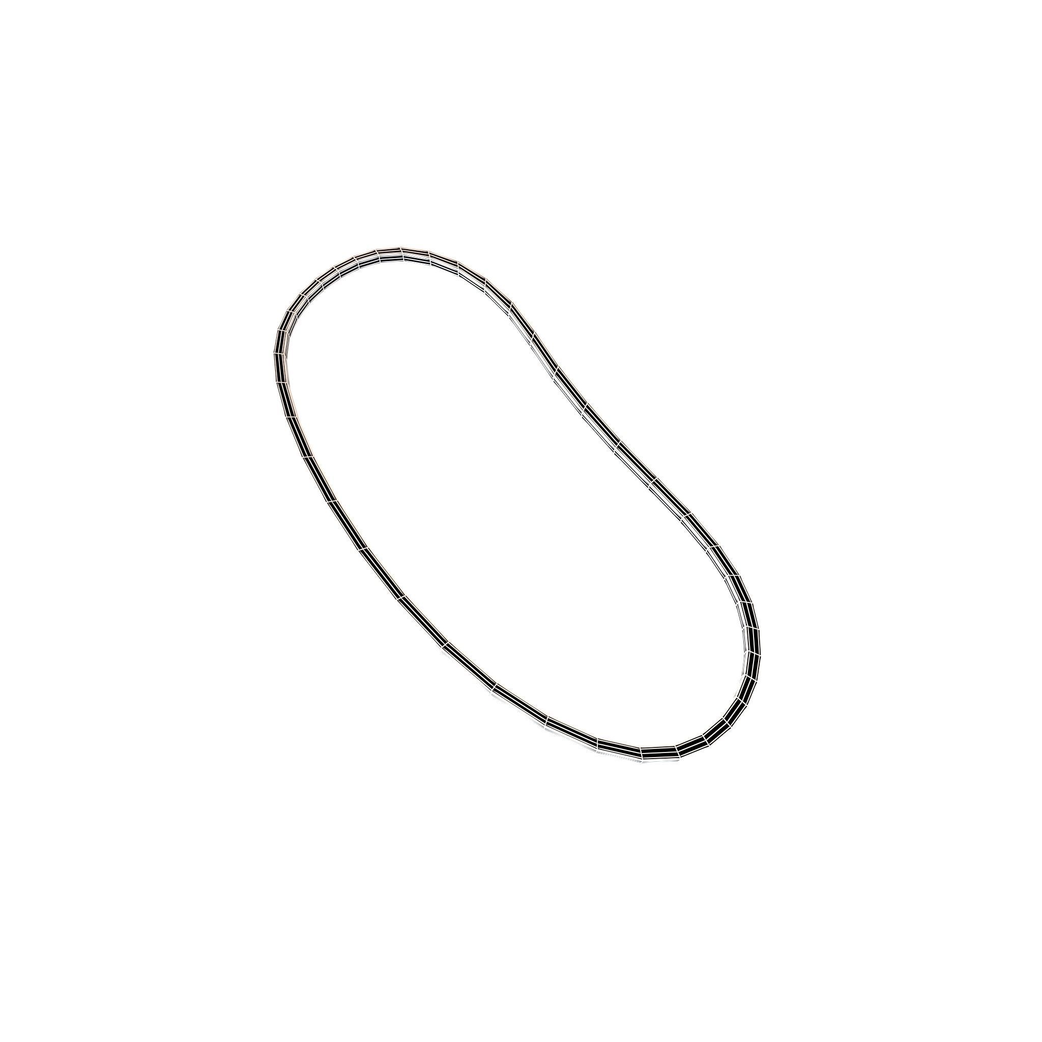 Rubber Band v1 004 Low-poly 3D model_6