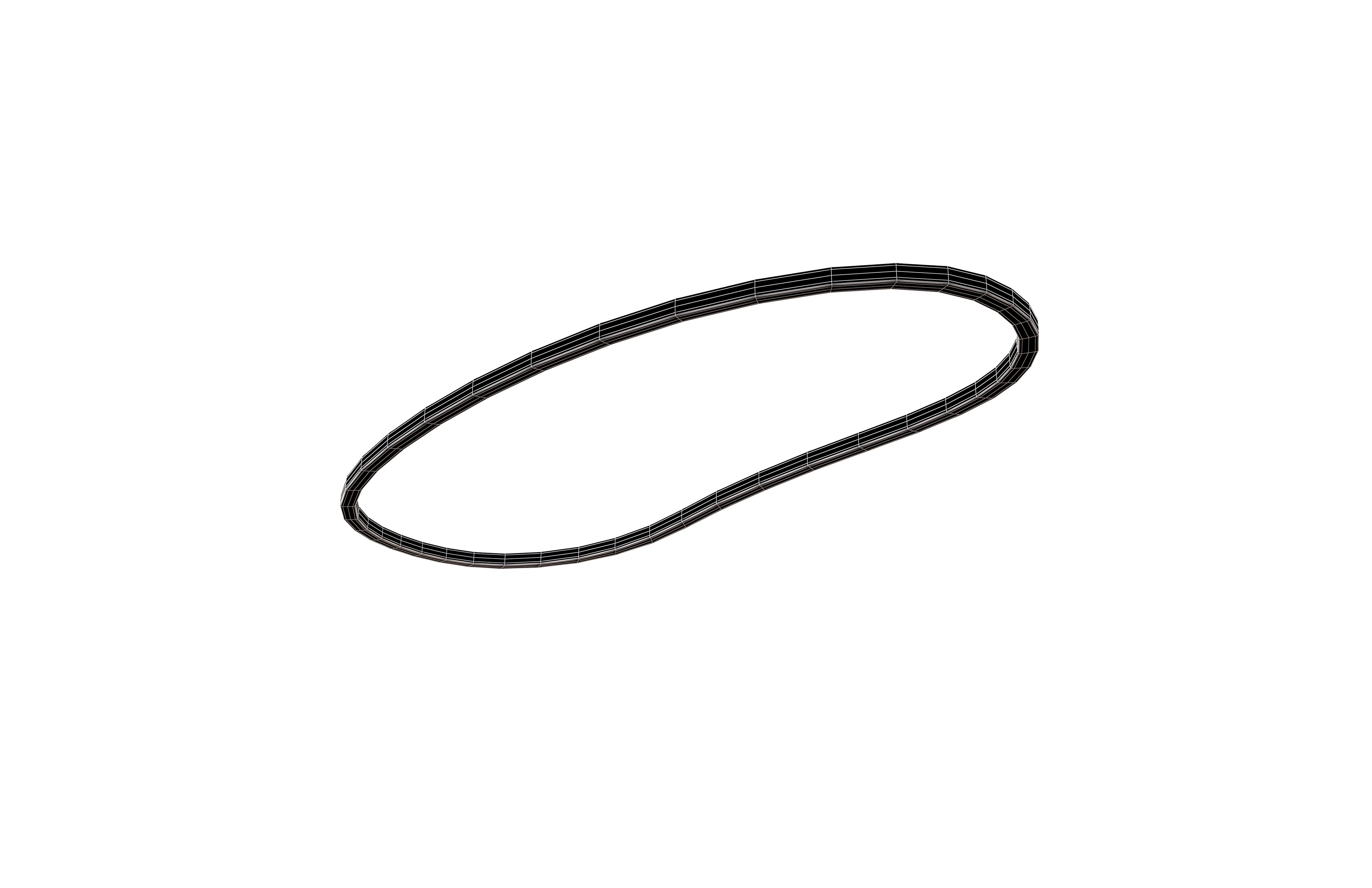 Rubber Band v1 004 Low-poly 3D model_7