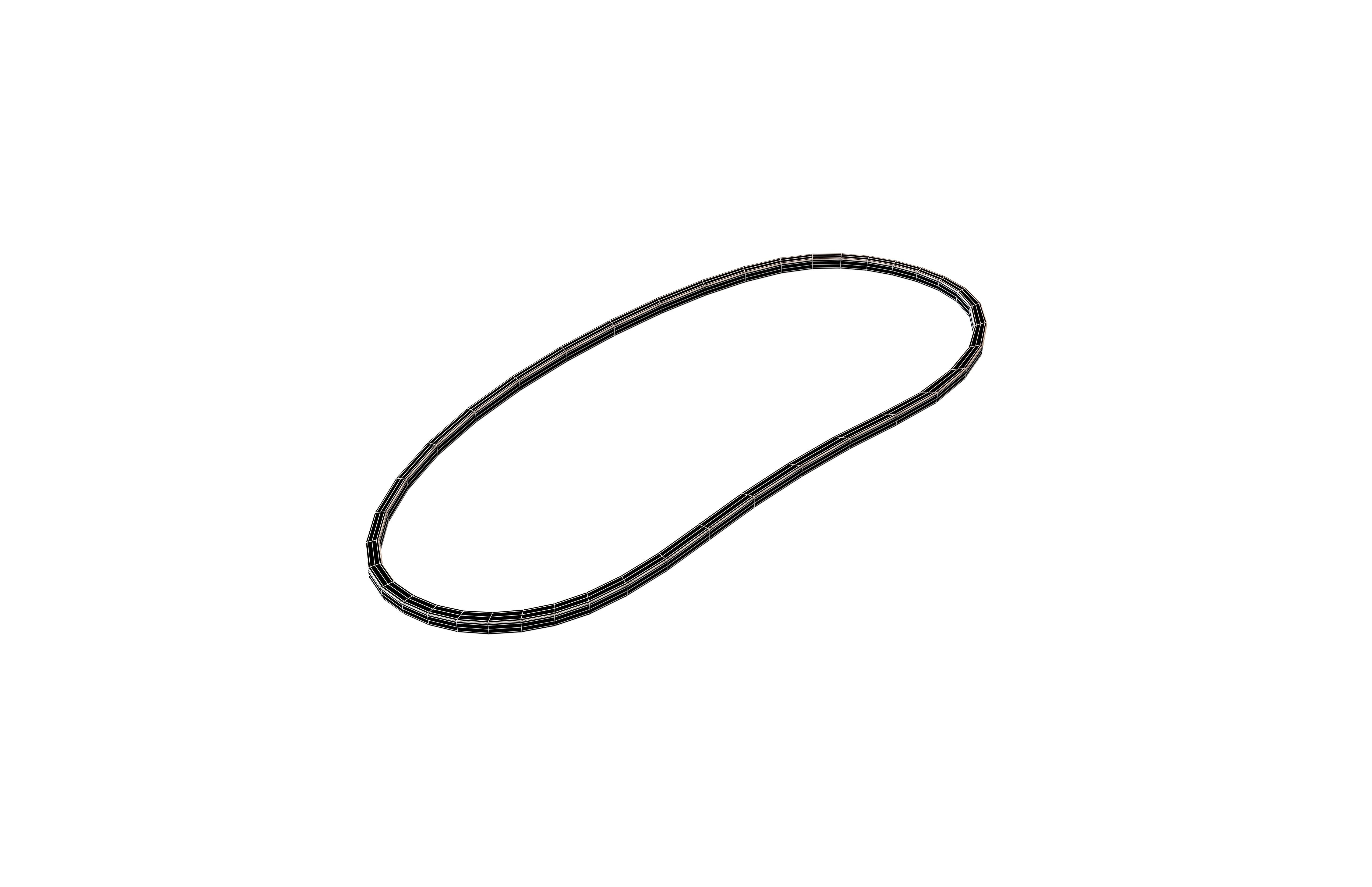 Rubber Band v1 004 Low-poly 3D model_5