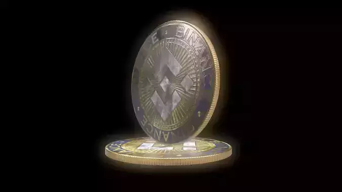 Binance coins BNB 3D model