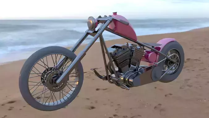 Harlay Motorcycle 3D model