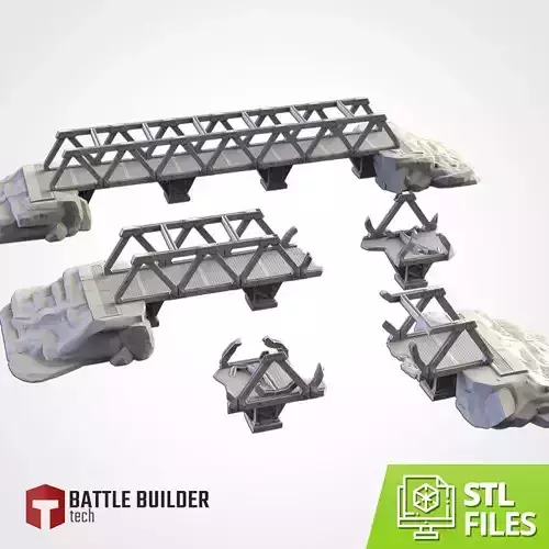 Metallic Bridges 3D print model