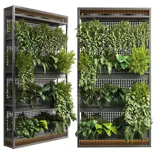 Indoor plant plant stand metal vase 07