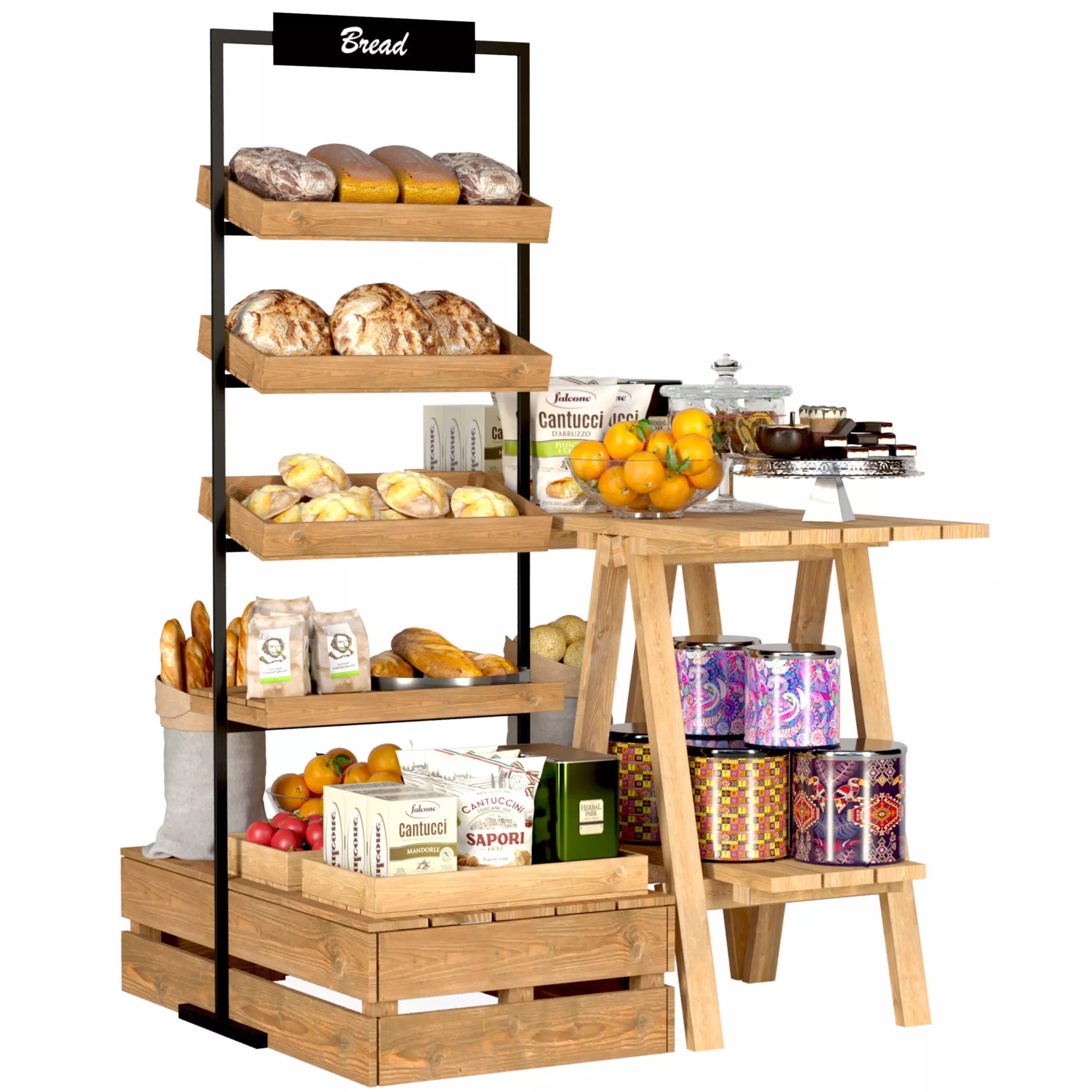 display rack 3D model_0