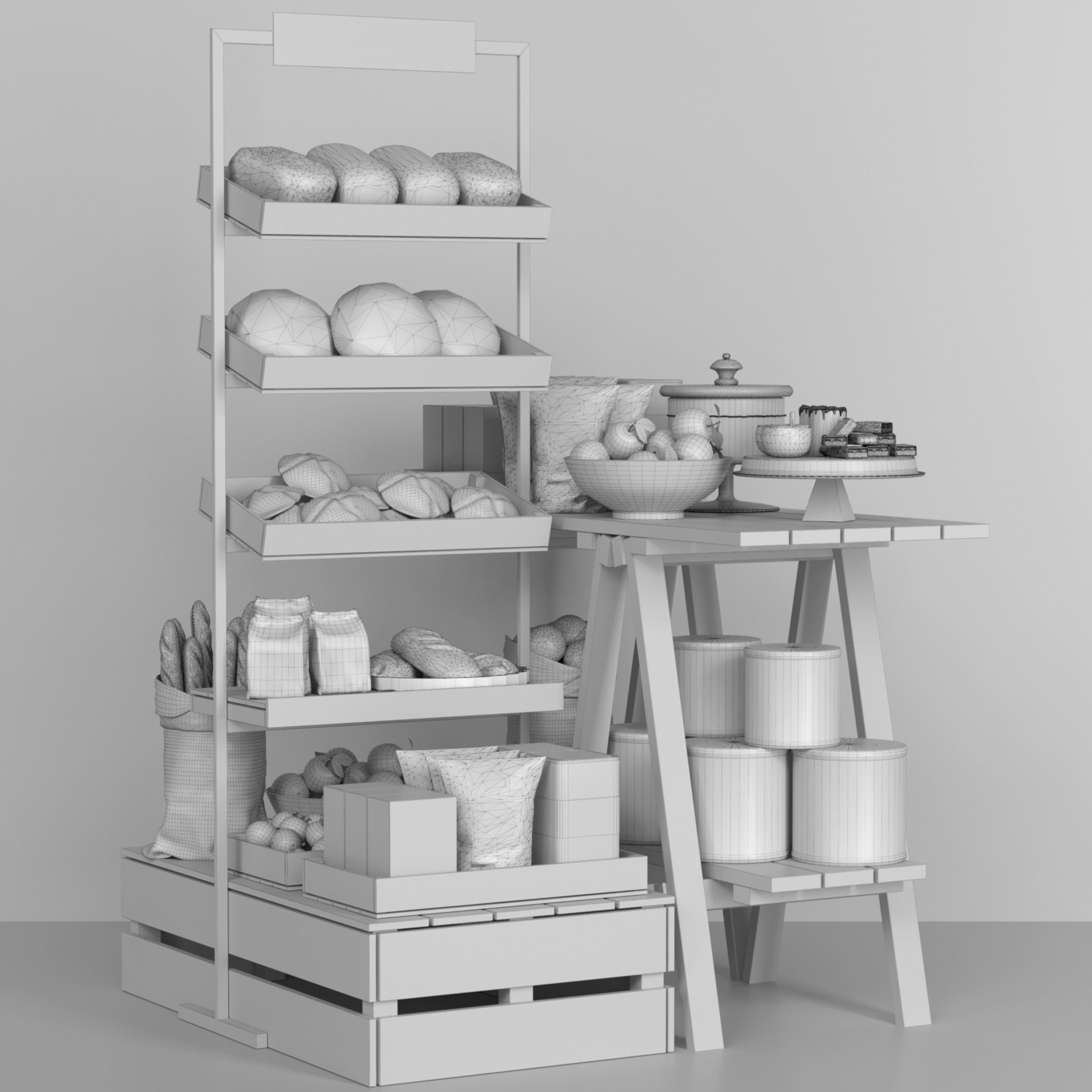 display rack 3D model_1