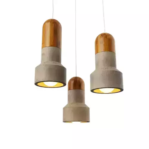 Chandelier concrete pendant lights