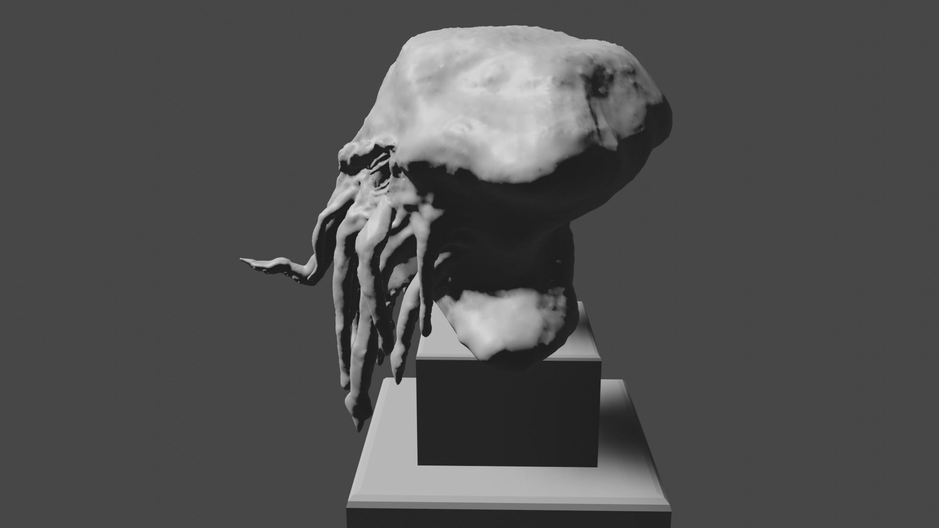 Cthulhu bust 3D print model_2