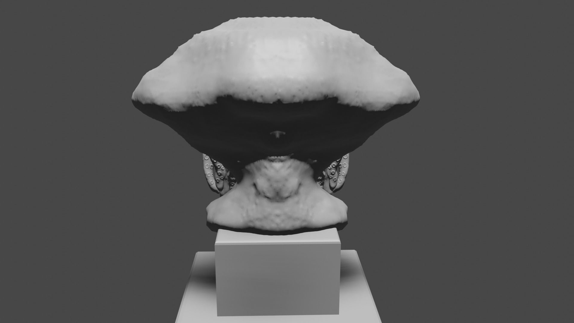 Cthulhu bust 3D print model_4