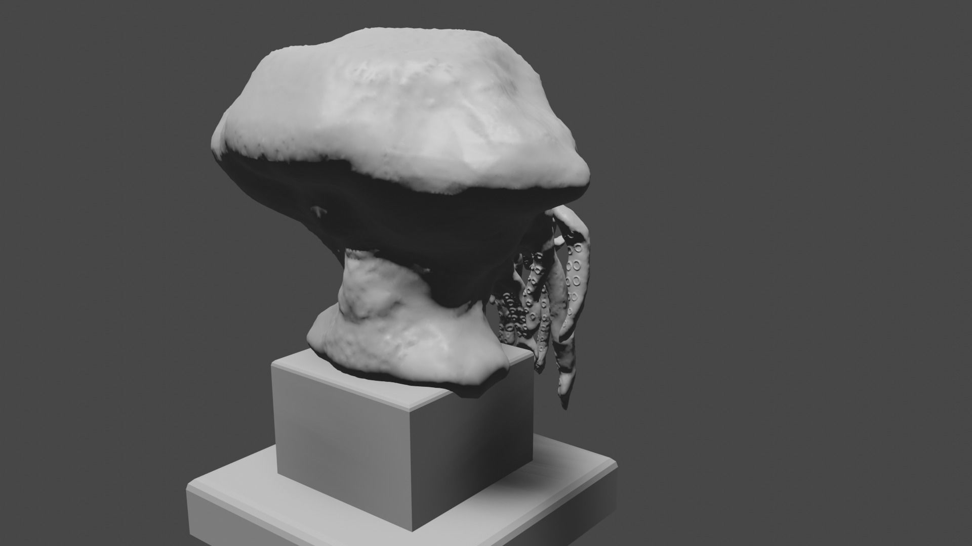 Cthulhu bust 3D print model_5