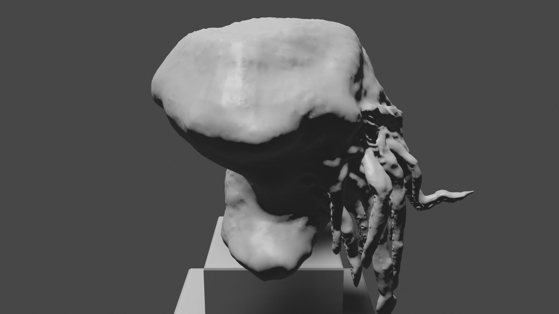 Cthulhu bust 3D print model_6