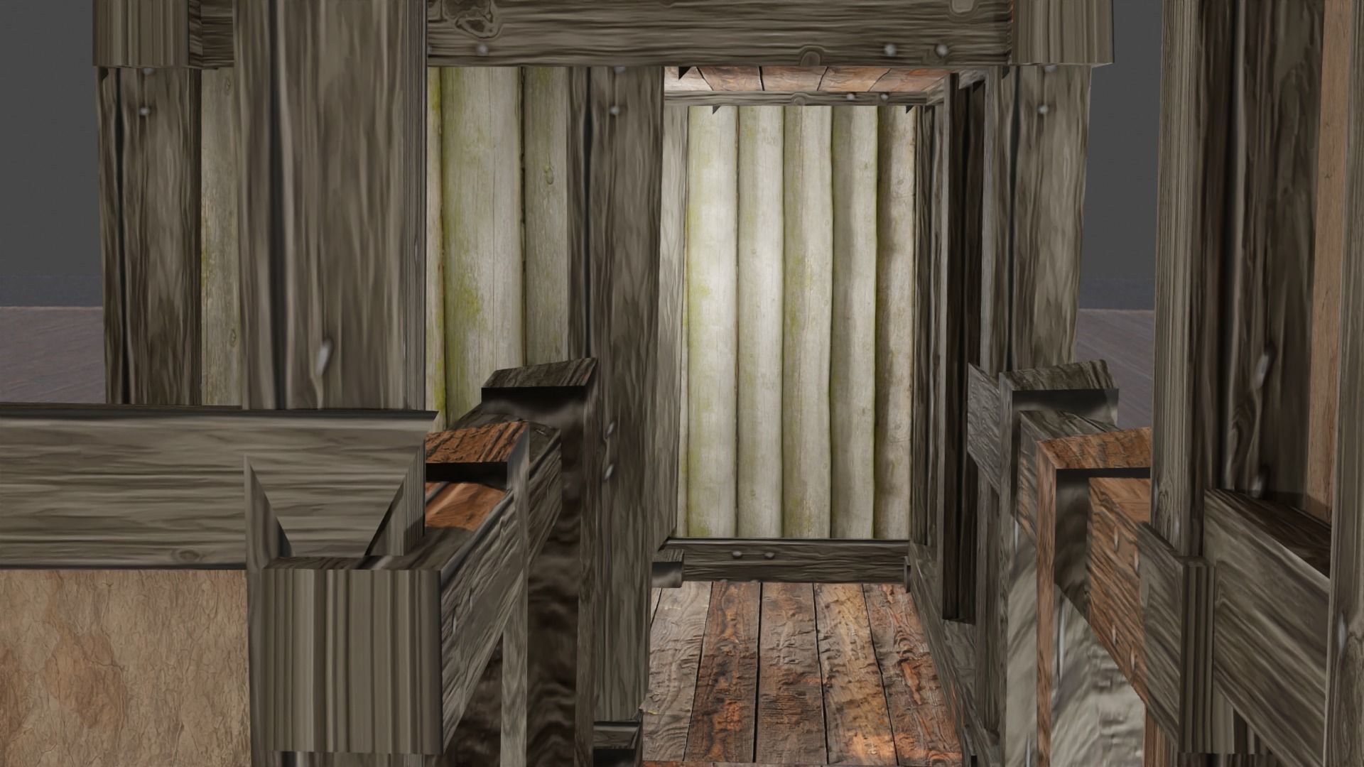 Photo realistic Medieval House with Seperate Room Low-poly 3D model_3