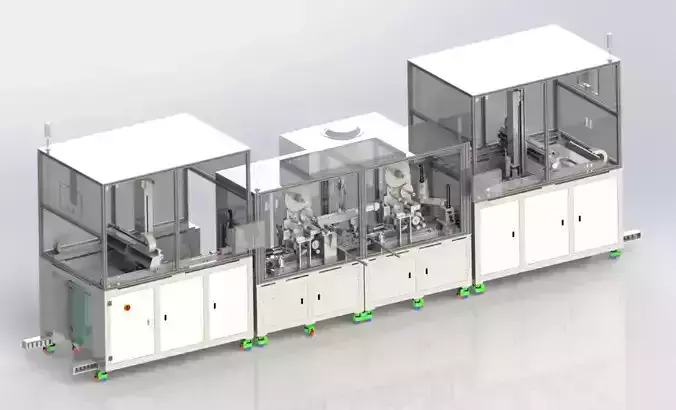 Mobile phone filming assembly line