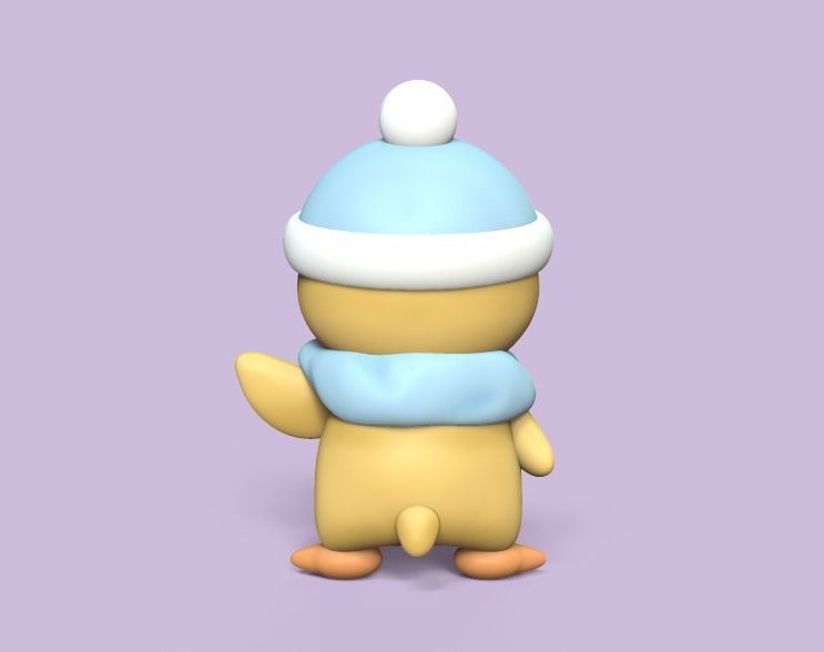Winter Duck 3D print model_2